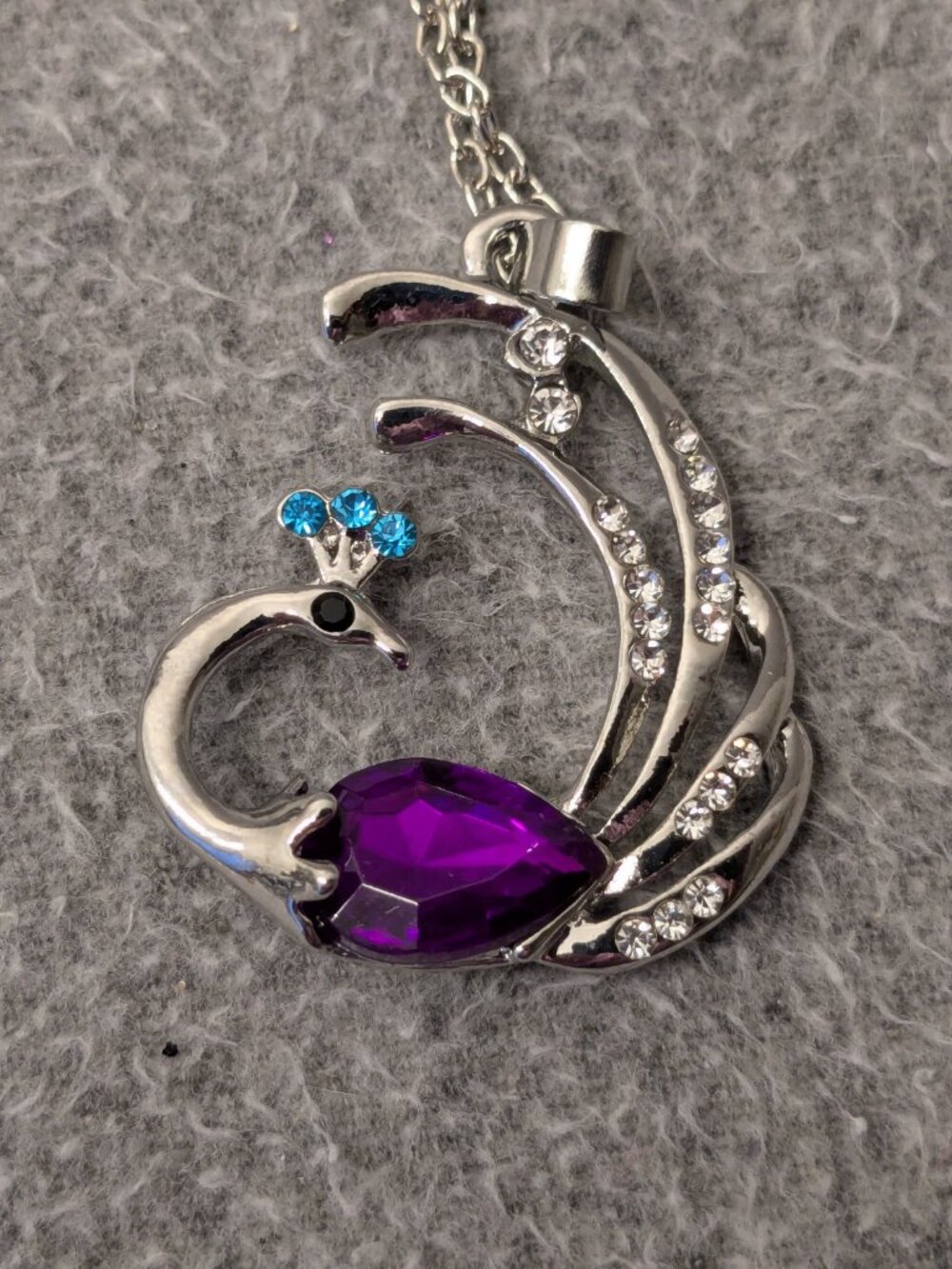 New!  Peacock Necklace Pendant